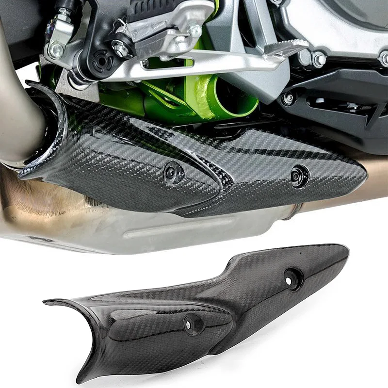 

Защитный чехол из углеродного волокна для Kawasaki Z900, выхлопная труба для железа, защитный чехол для 1718 19