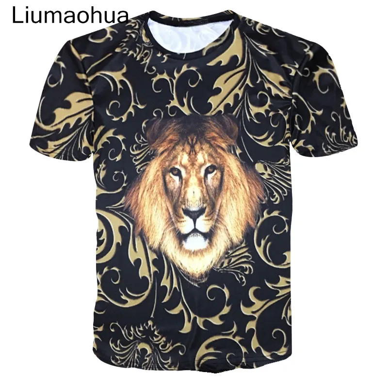 Liumaohua 2018 новая Медуза футболка мужская с коротким рукавом 3D принт высокое