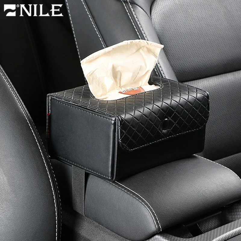 Nile 1 шт. кожаный складной автомобильный тканевый ящик для заднего сиденья дома