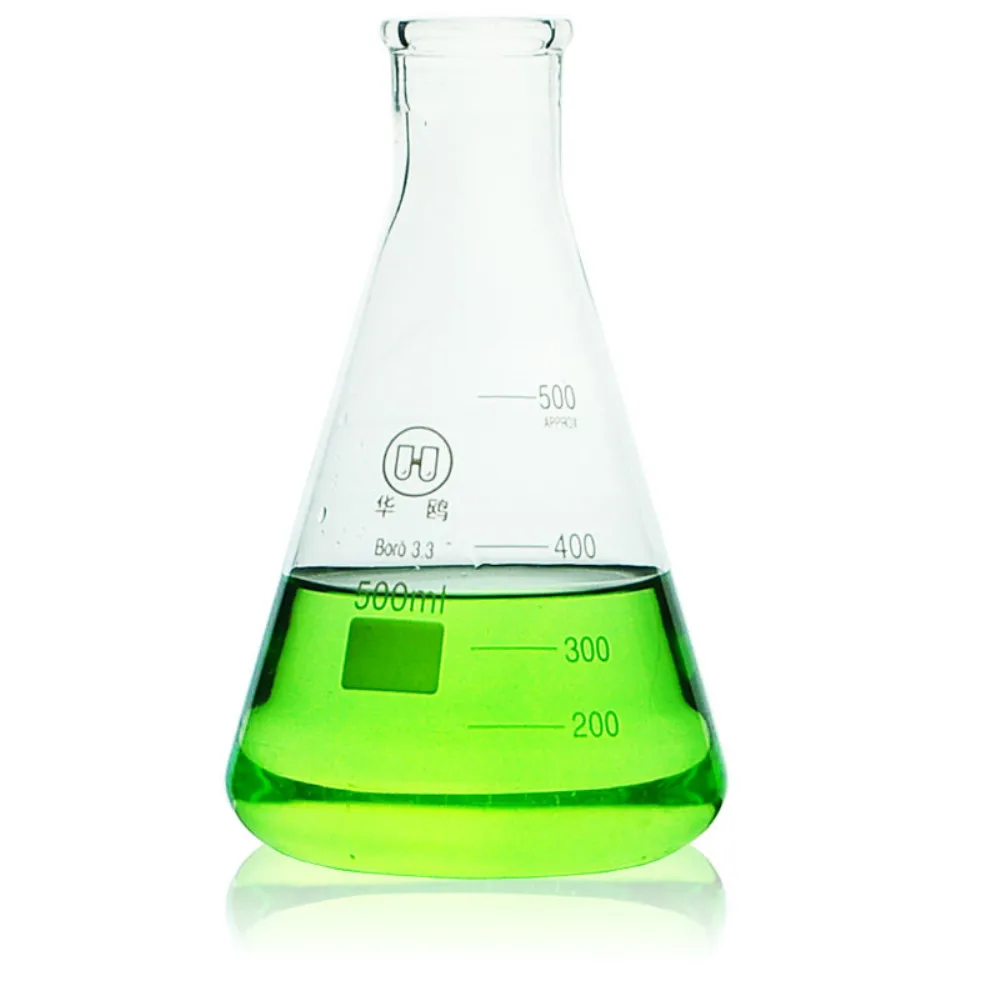 500 мл стеклянная колба Erlenmeyer коническая бутылка узкая горловина