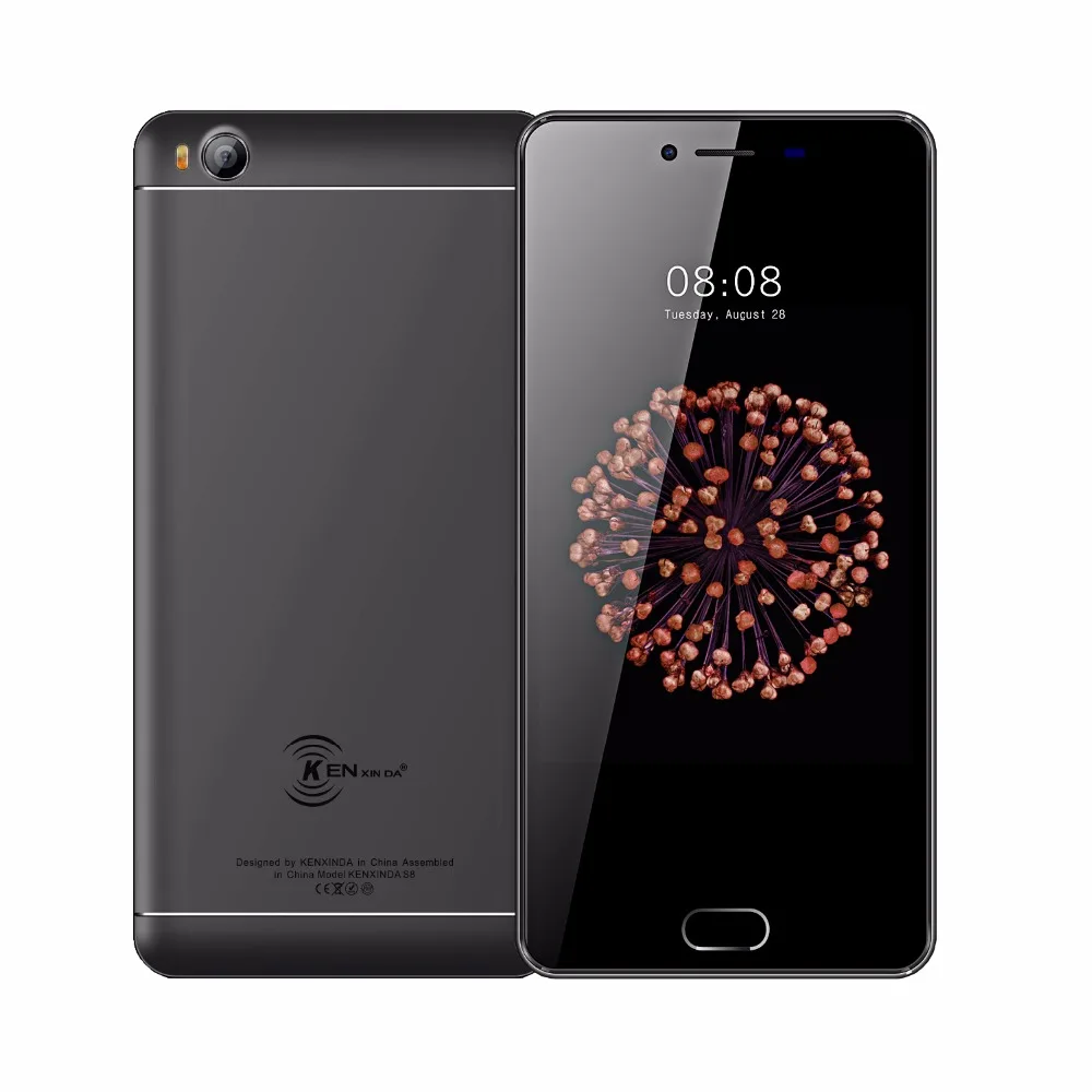 Смартфон KenXinDa S8 4G 5 0 дюйма Android 7 2 Гб ОЗУ 16 ПЗУ четыре ядра SC9832 1280*720 HD 13 МП + 8