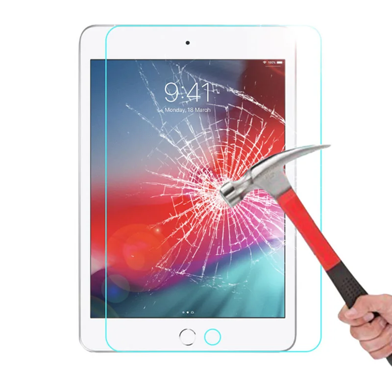 50PCS/LOT DHL Free Shipping 9H HD Tempered Glass Screen Film Protector For Ipad Mini5 7.9 Inch 2019 With Package