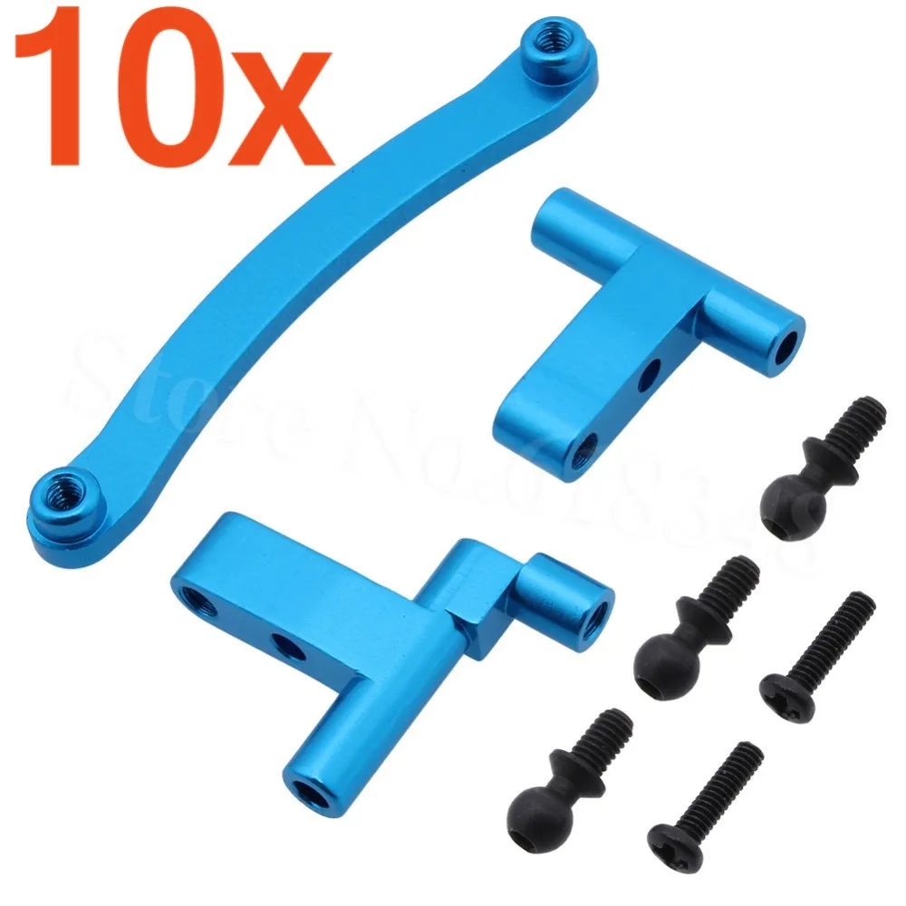 10x RC автомобиль Alum сплав рулевого управления Servo Saver в комплекте для 1/18 модели Revel