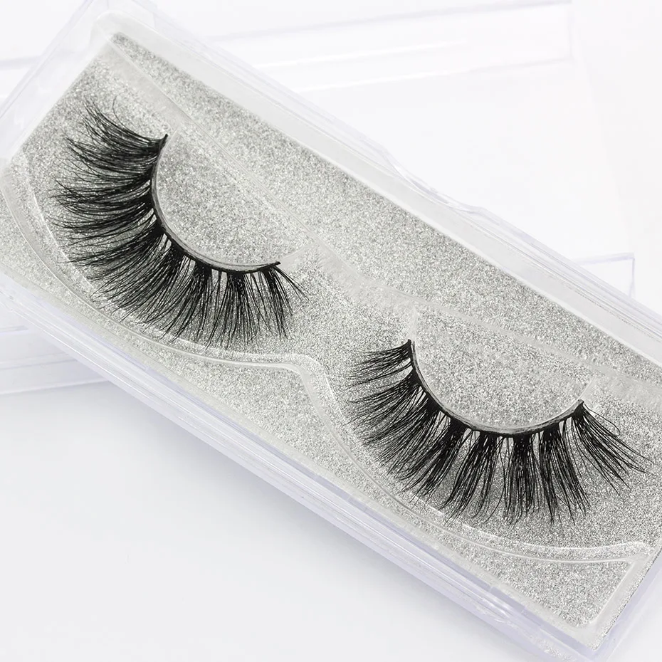 Genailish Макияж Длинные толстые накладные ресницы 3D норковые для наращивания ручной