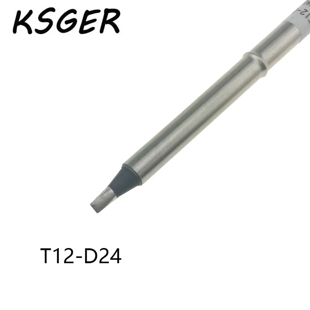 KSGER Black AX Grade T12 D24 Электрический паяльник наконечники для STM32 OLED паяльная станция