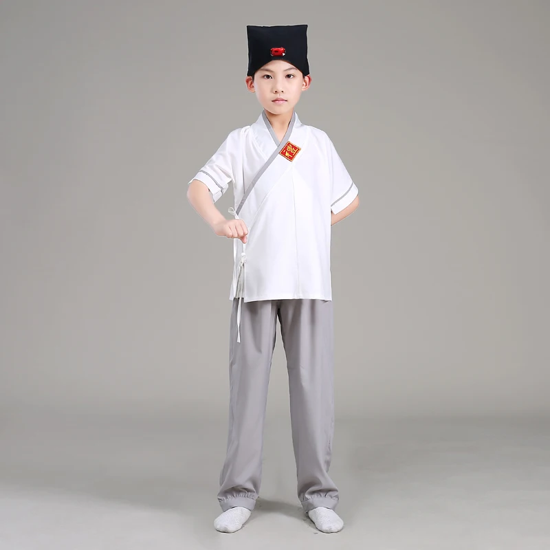 Костюм китайской студенческой Республики ханьфу для мальчиков и девочек топ +