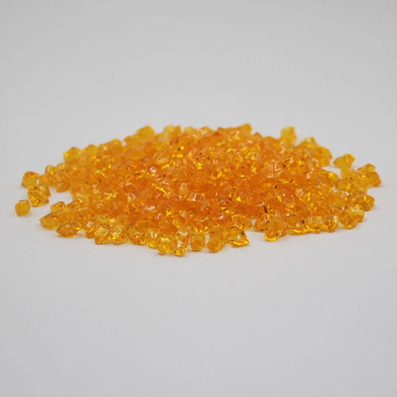 orange 6*9 мм имитация кубика льда акриловые хрустальные стразы крышка кубика льда наполнитель прозрачный лед маленький гравий - Цвет: orange