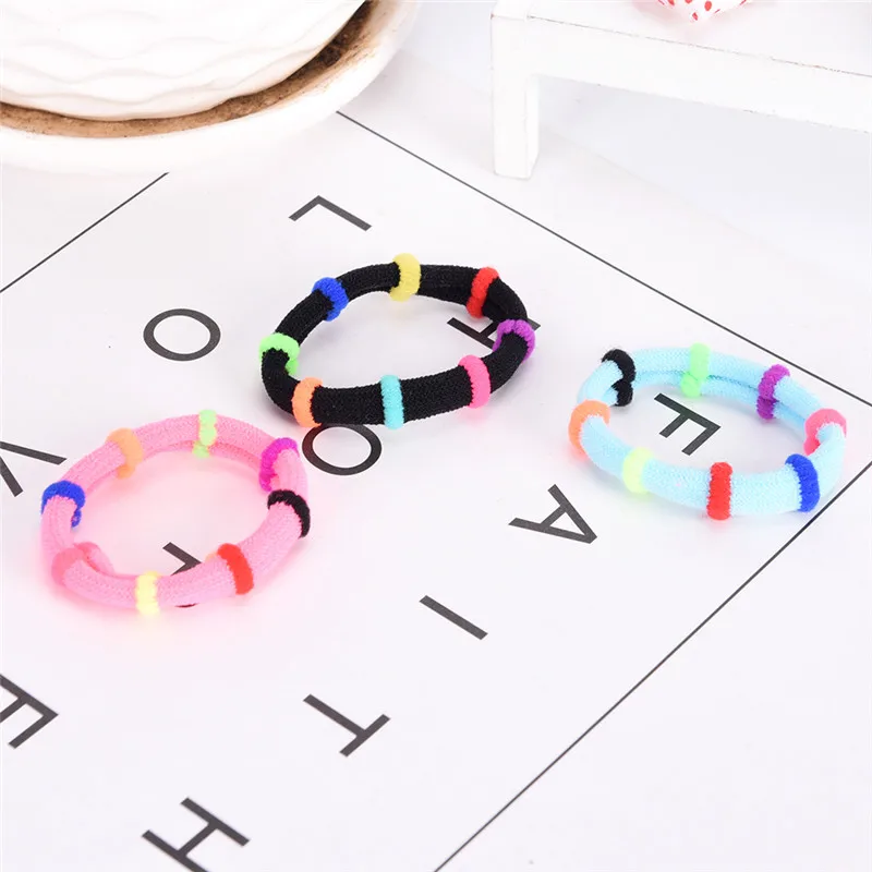 

Candy Color Elastic Headband Children Small Stretchy Hair Rope Rubber Bands 12Pcs