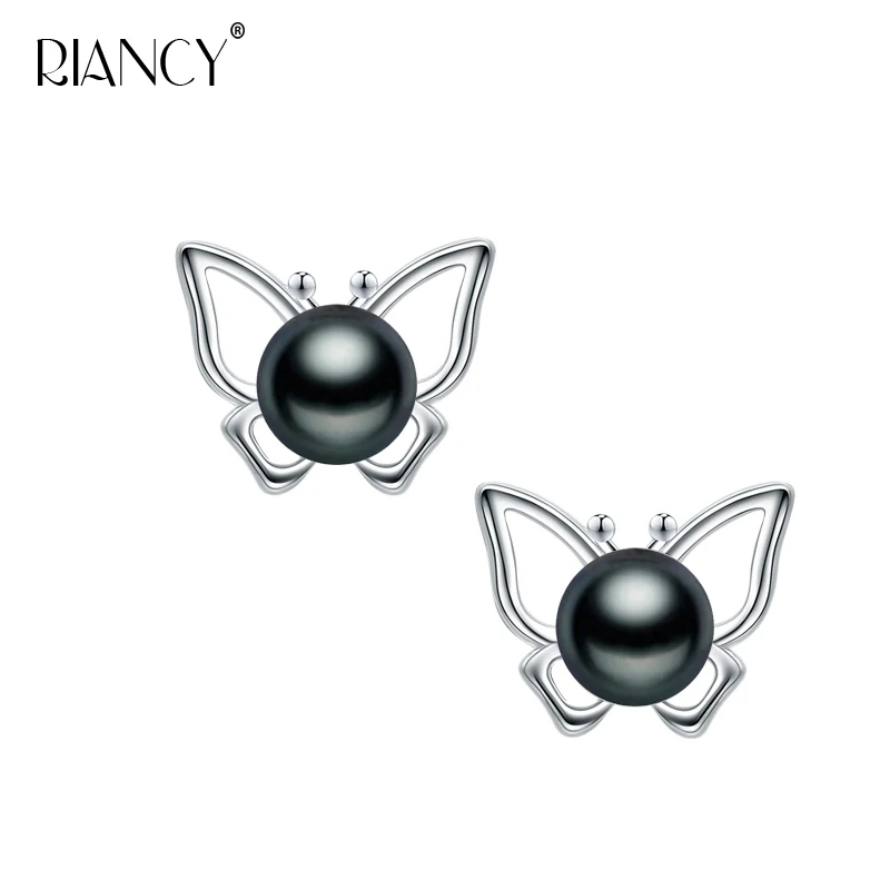 

Fashion sweet design 925 Sterling Silver Earrings for women Wedding Jewelry 100% Real Freshwater classic Simple Pearl Jewelry