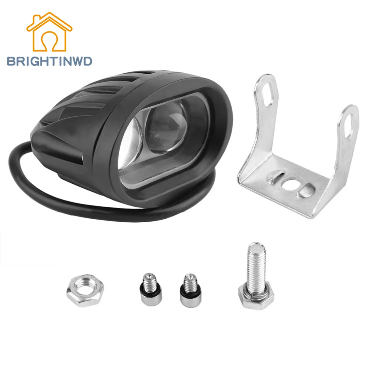 Brightinwd водить автомобиль работы дополнительный свет 20 Вт эллипса пятно света 6D