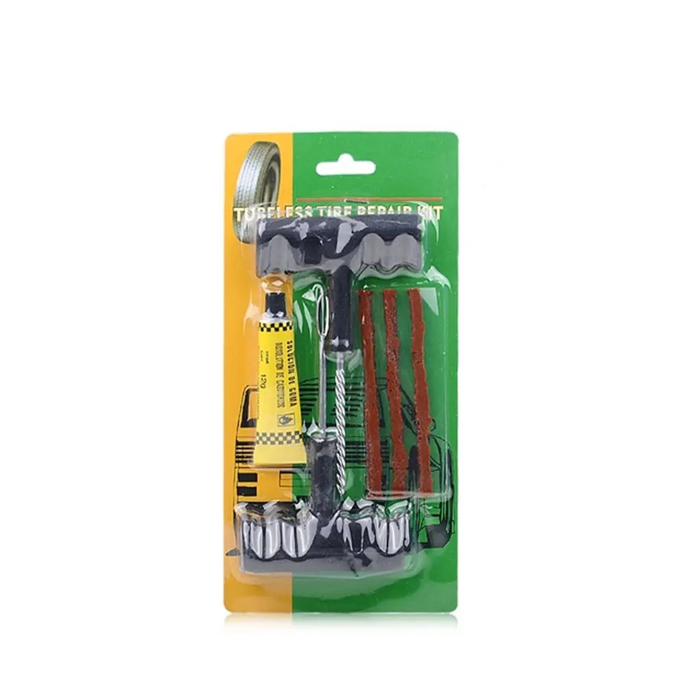 

New Motorcycle Car Tubeless Tire Puncture Repair Tool Kit Tire Repair Tool