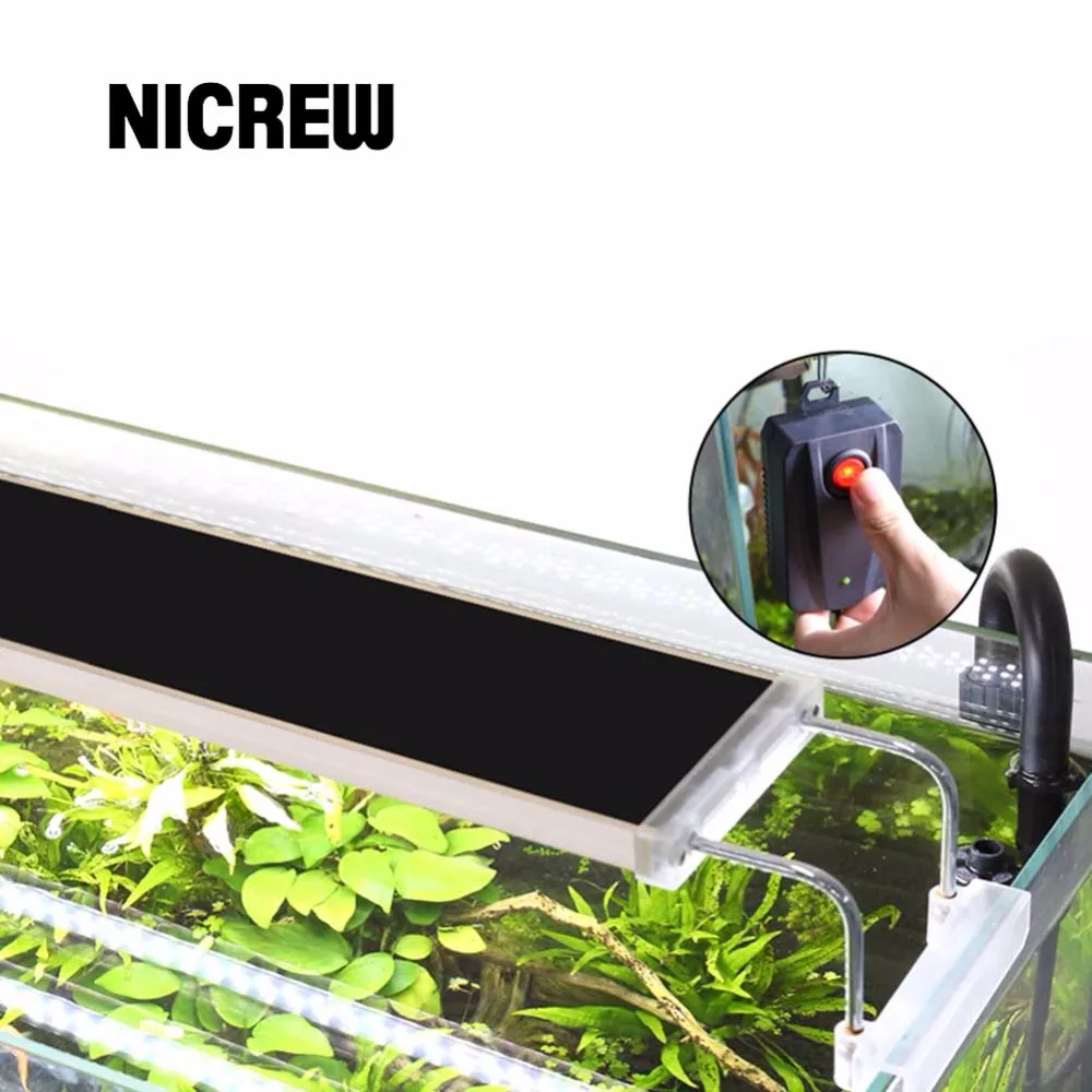 Nicrew ADS растений в аквариуме светодиодный светильник ing водных Chihiros 7500K 12 Вт 18 24