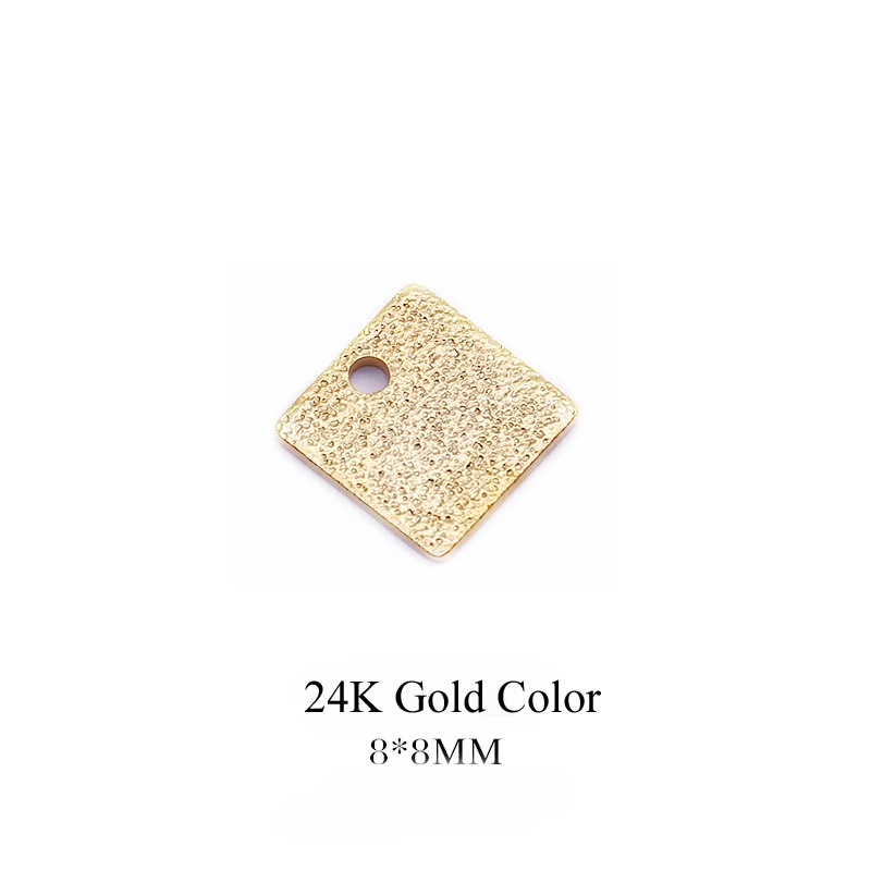 24K Gold Color 10 шт. 24K позолоченные латунные серьги соединитель Серьги Подвески для изготовления ювелирных изделий - Цвет: 24K Gold Color