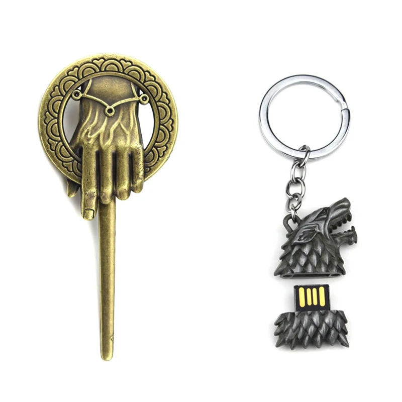 Игра престолов дом Старк диревольф голова USB флэш накопитель 8 ГБ Магнит набор