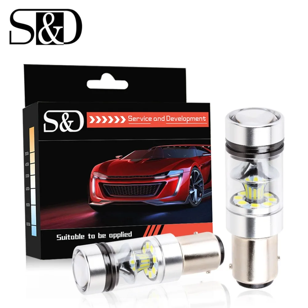 S & D 1157 BAY15D P21/5 Вт 1250LM светодиодный лампы Резервное копирование Фары заднего хода