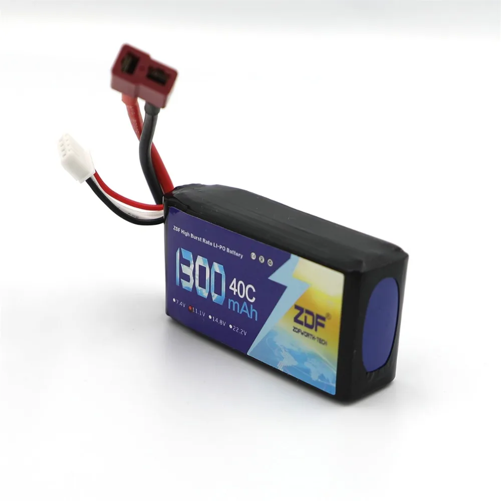 ZDF Oriainal Power 11 1 V 1300Mah 40C MAX 80C T Plug Lipo Battery 3s для радиоуправляемого автомобиля самолета