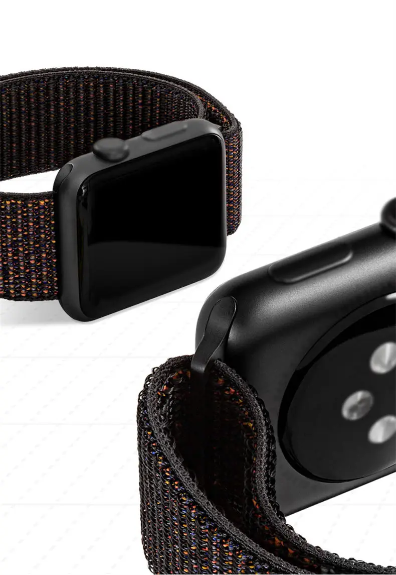 Нейлоновый ремешок для Apple watch 5 ремешок 44 мм 40 мм iWatch ремешок 42 мм 38 мм спортивный ремешок для часов Браслет Apple watch 4 3 2 1 38 40 44 мм