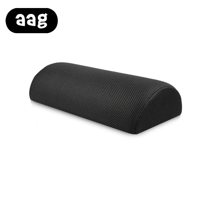 Подушка для ног AAG Cylinder Design офиса дома путешествий полета Нетканая черная