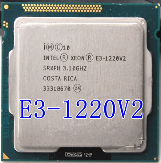 Intel Ксеон E3-1220 V2 e3 1220 V2 3,1 ГГц 8 МБ 4 Core 1333 МГц SR0PH LGA1155 Процессор процессор E3 1220V2