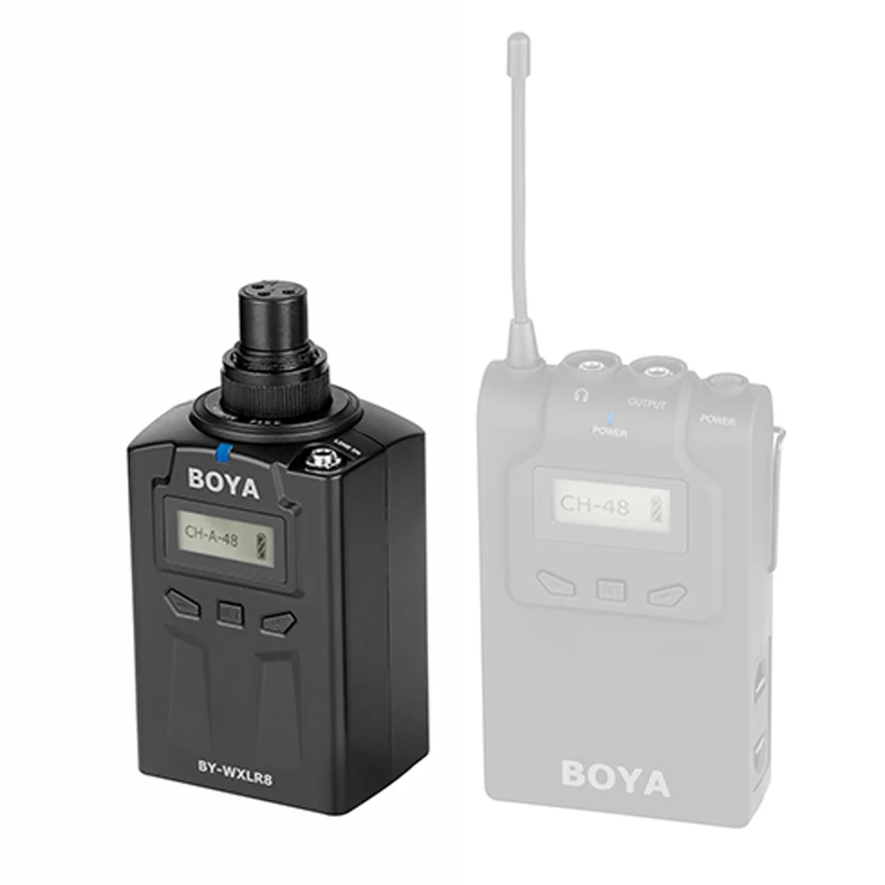 BOYA BY-WXLR8 Pro микрофон с нательным передатчиком передатчик XLR ЖК-дисплей для беспроводной аудио микрофонной системы BY-WM8 Pro K2 K1 приемник