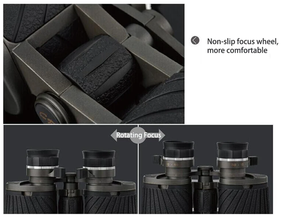 

10x50 High Magnification HD Telescope Low Night Vision Metal Body Binoculars for Bird Watching Travelling Hunting Camping