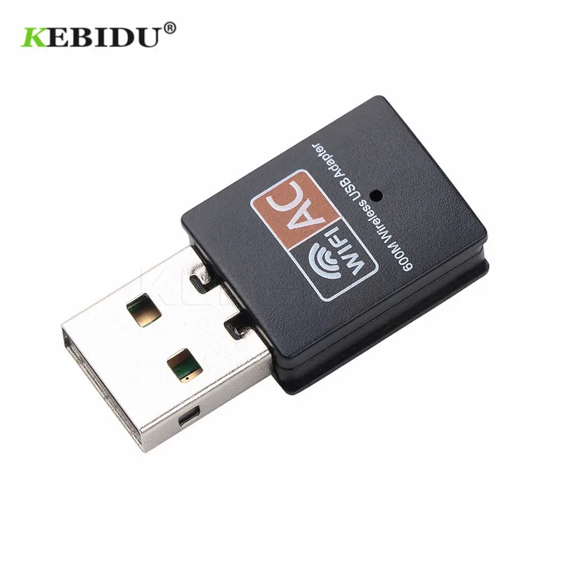 KEBIDU 600Mbps USB WiFi Adapter Wireless Ethernet Network Card AC Dual Band 2.4G / 5.G USB Wifi Dongle wifi Receiver 802.11ac
