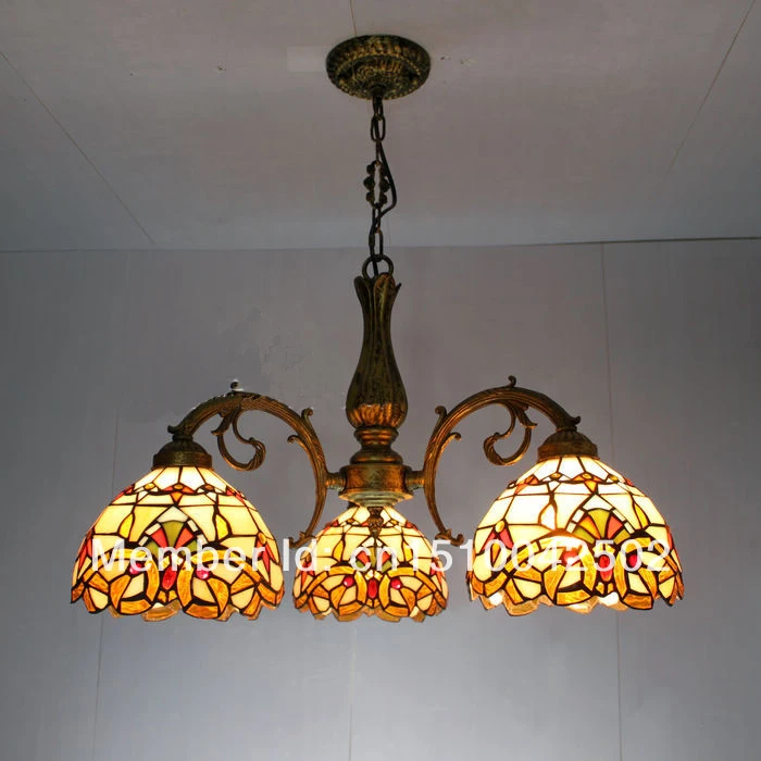 FUMAT Baroque Glass Lamp Retro Stained Pendant Light For Living room Corridor Bedroom Vitrage Mosaic glass | Лампы и освещение