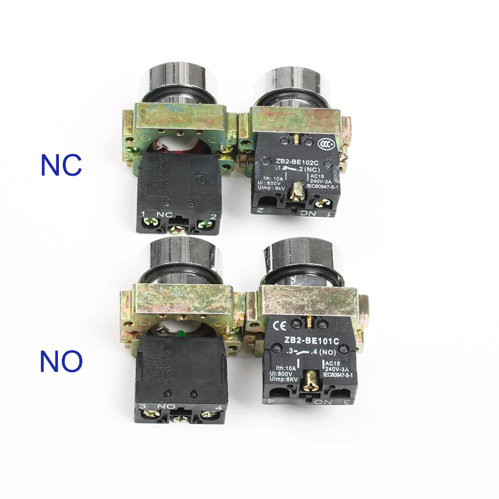 XB2-BA4342 BA3331 BA3351 BA4322 BA3311 BA3341 без/NC мгновенная плоская кнопка с меткой переключатель самосброс 22 мм