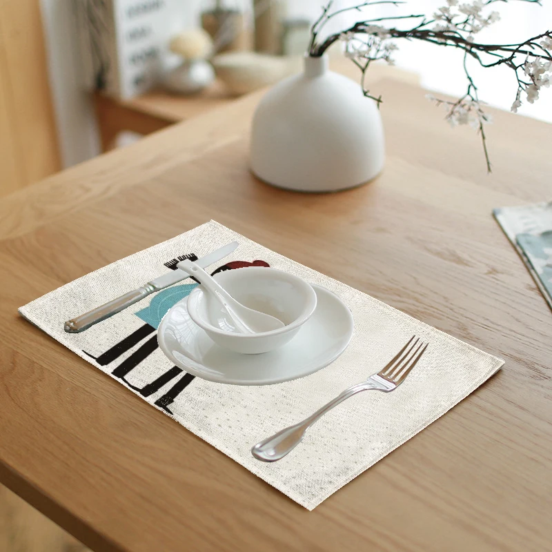 42*32 см простой стиль мультяшный геометрический рисунок планшетофон стол