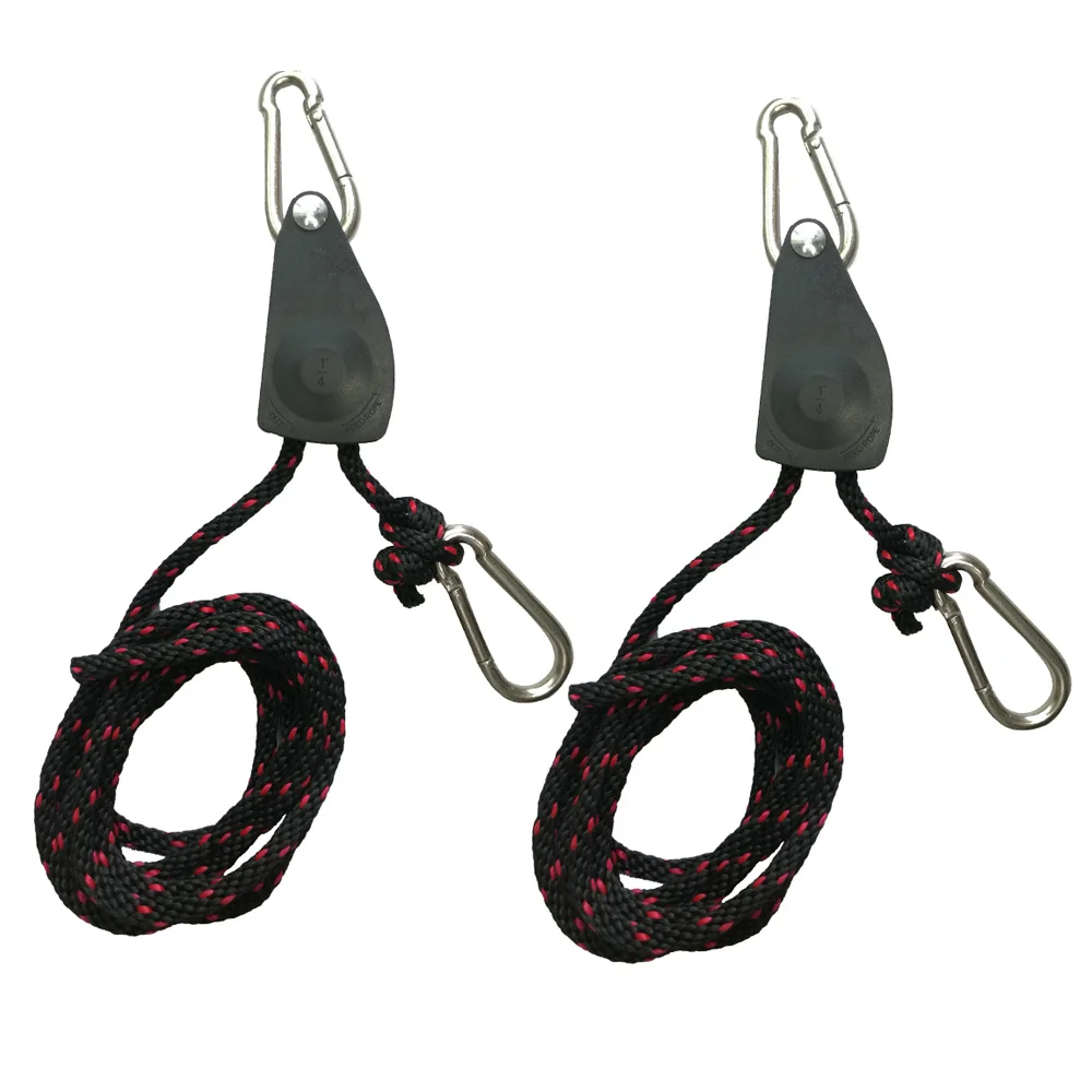 2PC/1PC 150lbs Adjustable Kayak Bow Stern Tie Down Ratchet Strap Hook Pulley Strap Rope Lock Hanger for Canoe Boat