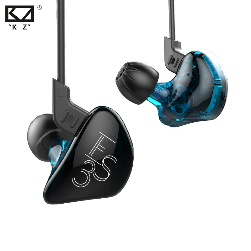 Наушники-вкладыши KZ ES3 с шумоподавлением Hi-Fi наушники-вкладыши басами