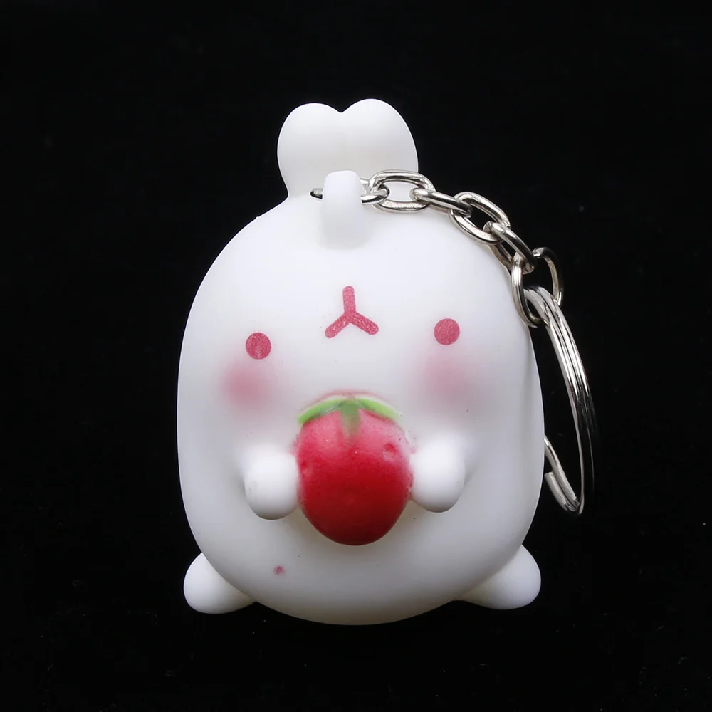 Креативный корейский милый Картофель Kawaii Кролик брелок для автомобиля сумка брелок Декор пара сумка маленькая дешевая мягкая пластиковая подвеска