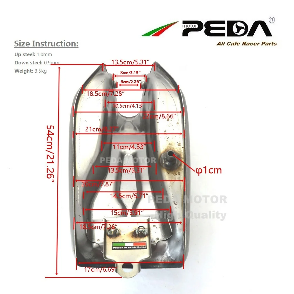 B1 PEDA Кафе Racer бак 9л 2.4Gal мотоцикл винтажный топливный бак Ретро бензиновый бак для HONDA CG 125 250 для SUZUKI GN GS
