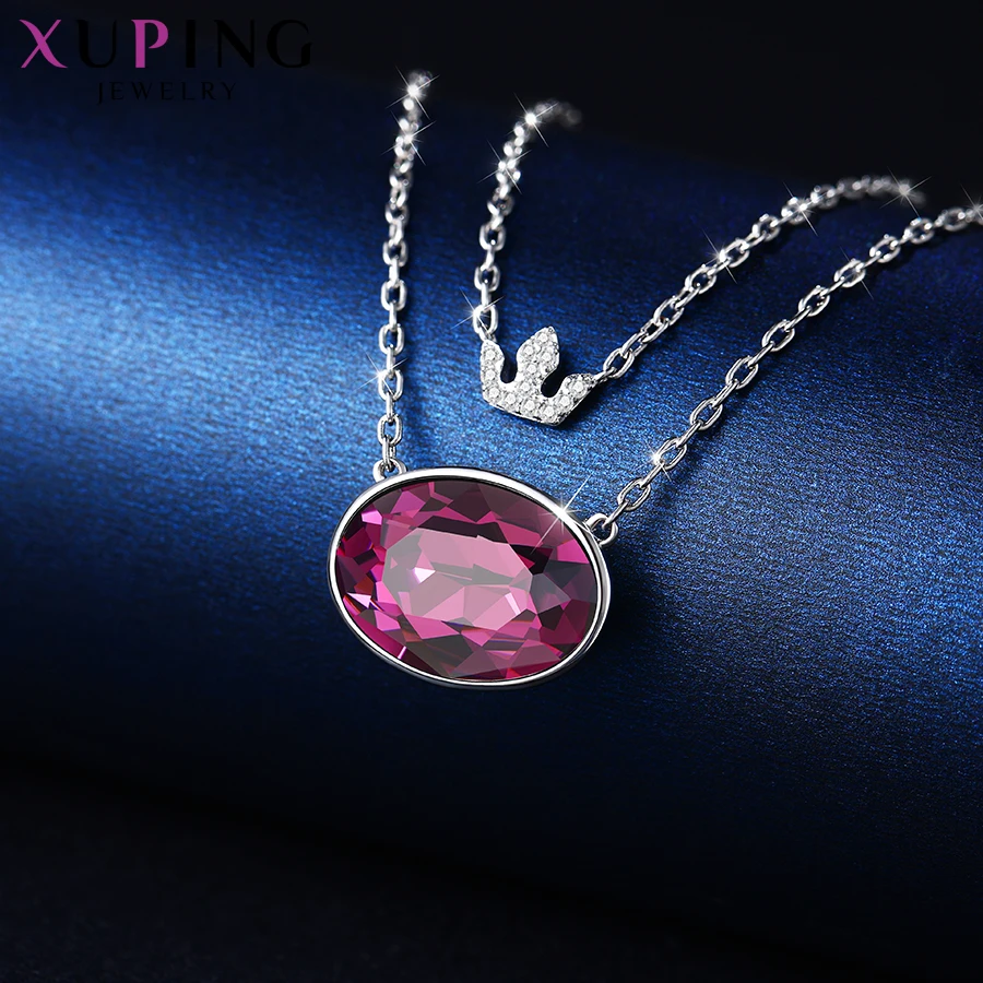 Xuping Винтаж популярный дизайн ожерелье кристаллы от Swarovski Ювелирные изделия Европейский Стиль Свадебные подарки для женщин девочек S151-40208