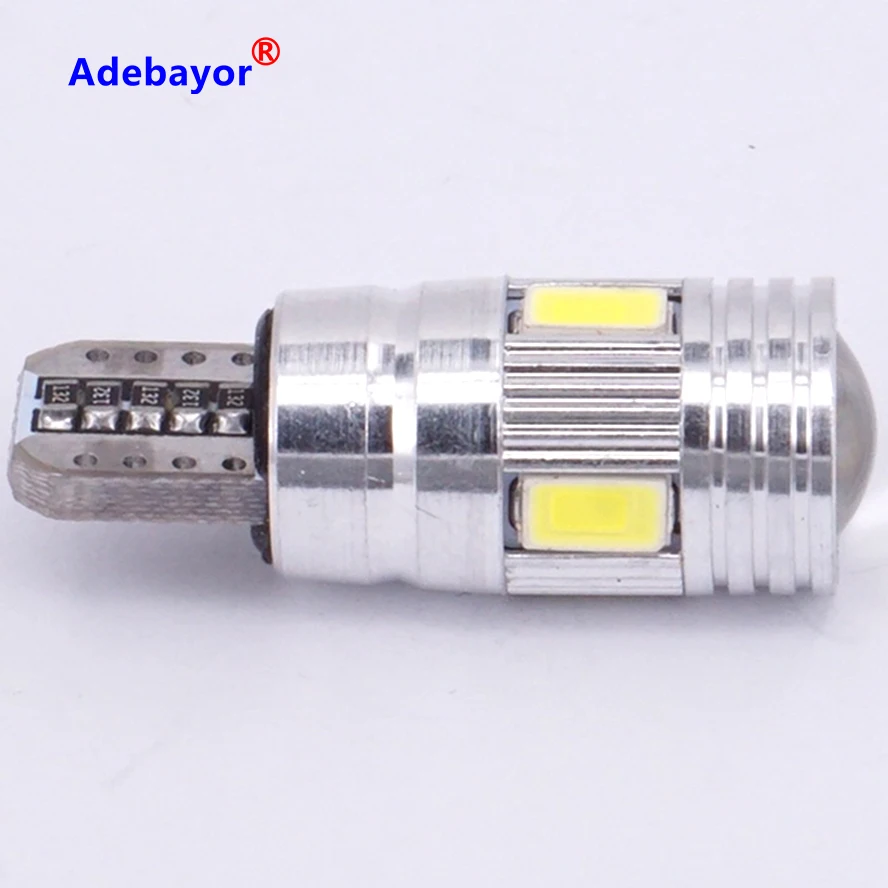 2 шт. автомобисветодиодный светодиодные лампы T10 W5W 5W5 5630 6 smd для указателей