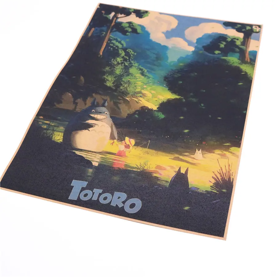 TOTORO японский винтажный постер из крафт бумаги классический мультяшный кино