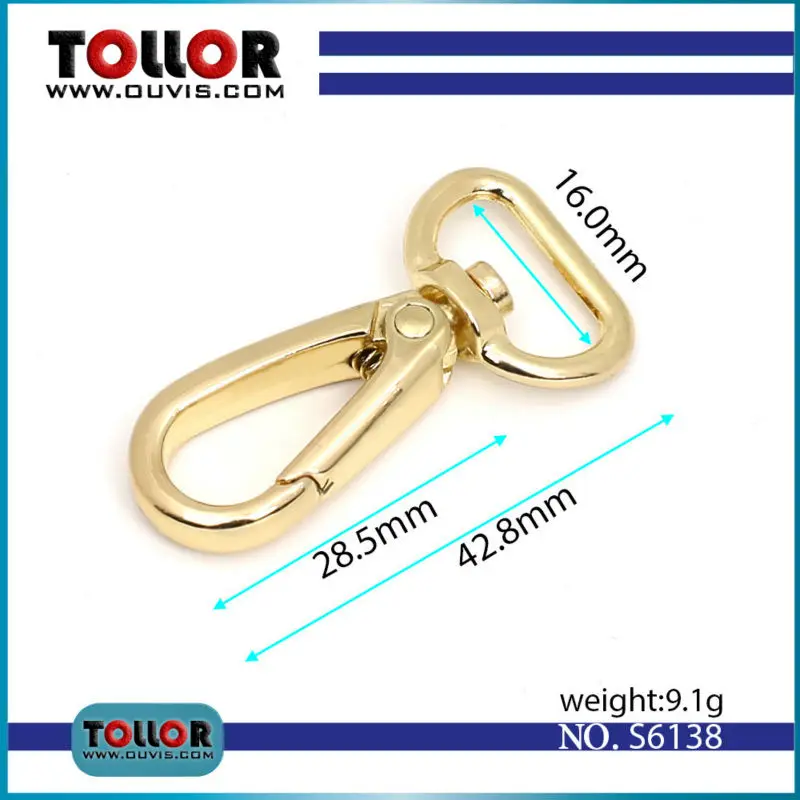 

High Quality Swivel Dog Buckle Handbag hardware Metal Clasp For bag Trigger Snap Hook Buckle Luggage DIY Accessories
