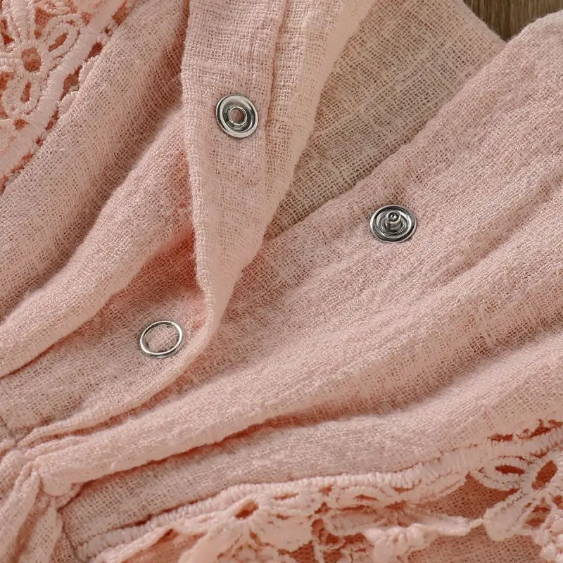 2 шт. детский летний кружевной комбинезон с коротким рукавом и бантом| |