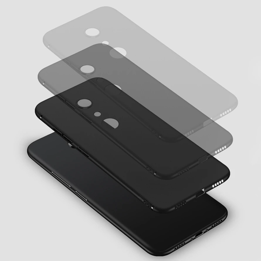 Оригинальный простой чехол для Xiaomi Redmi 5 плюс глобальная версия Матовая Мягкая