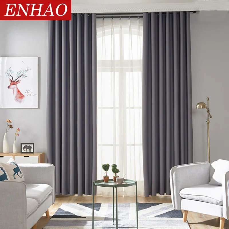 Современные затемняющие шторы ENHAO для окон занавески гостиной спальни кухни