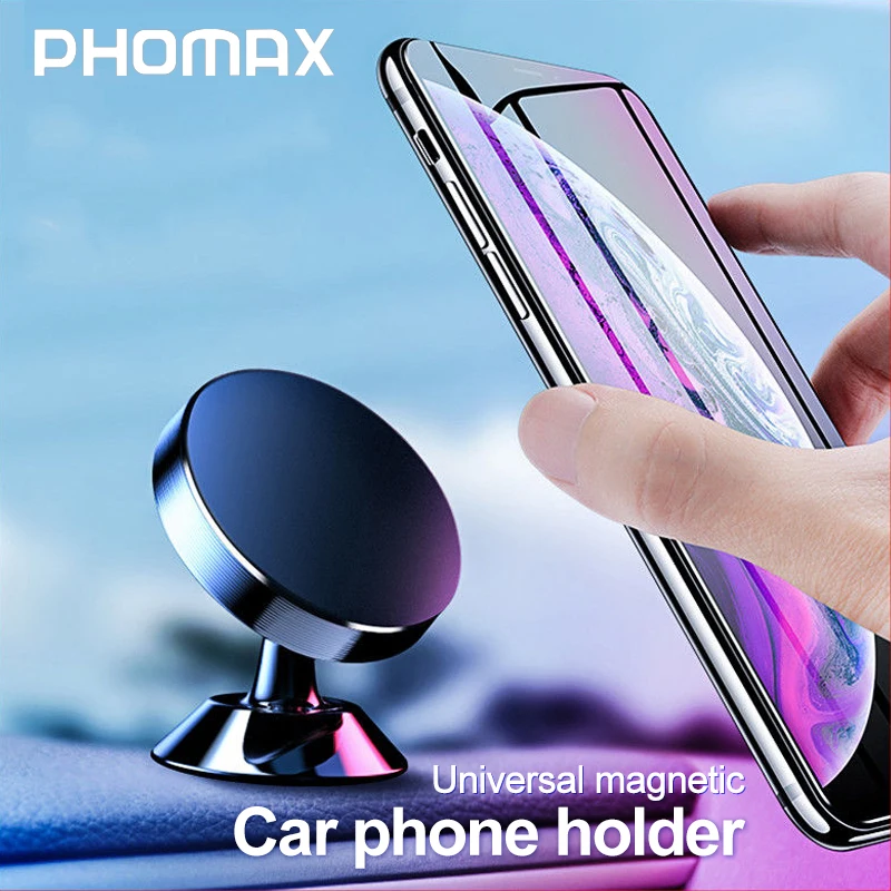 PHOMAX Универсальный Автомобильный магнитный держатель для телефона 360 градусов