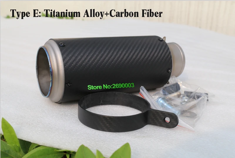 Выхлопная труба для мотоцикла из углеродного волокна 51/61/63/65 мм|motorcycle exhaust pipe|motorbike