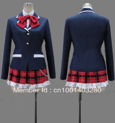Бесплатная доставка Cyuunibyou Demo Koigashitai Takanashi Rokka женская униформа косплей костюм|cosplay