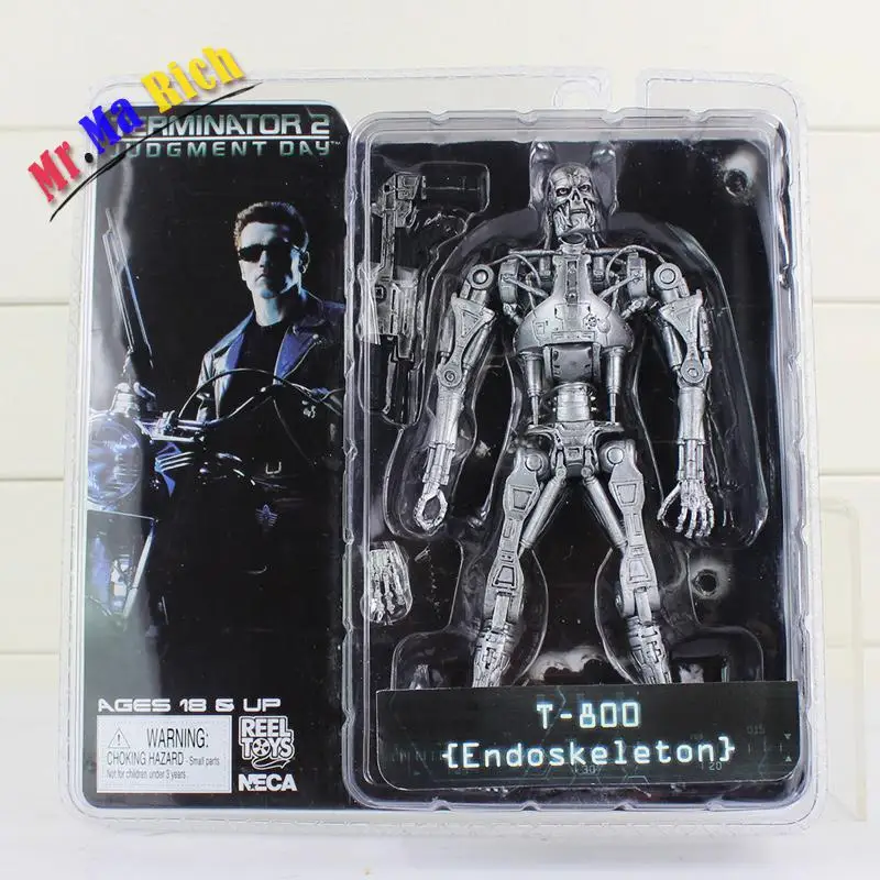 Neca The Terminator 18 см игрушки из ПВХ фигурки Арнольд Шварценеггер эндскелетон детские