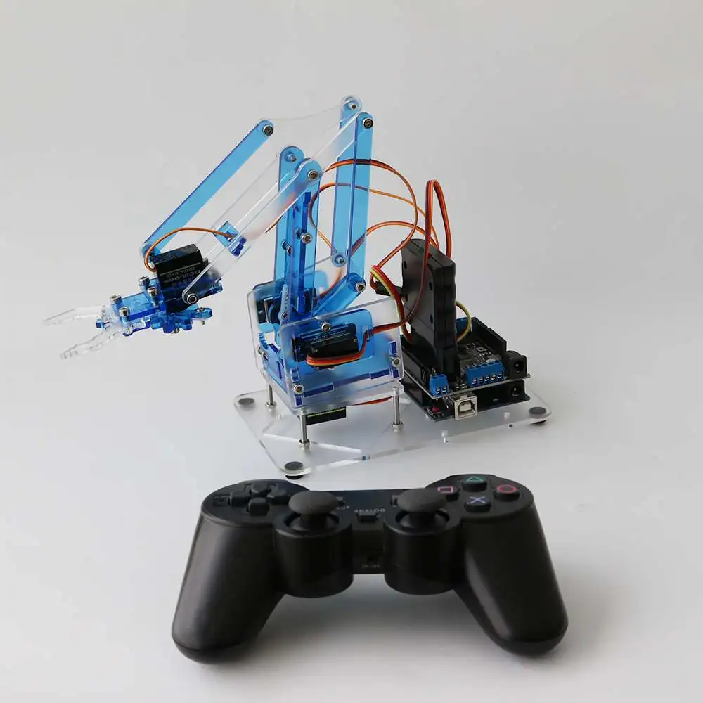 MeArm DIY 4DOF умный RC робот Arm Kit & 9g Servo PS2 Stick 4 степени свободы