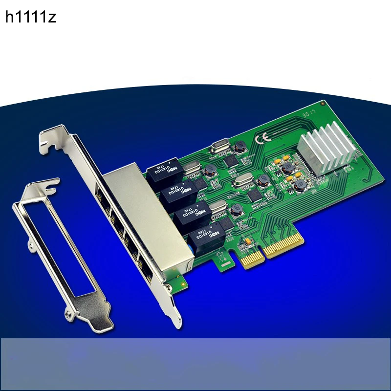 Сетевой адаптер PCI Express X4 с 4 портами 10/100/1000 Мбит/с гигабитная Ethernet Сетевая карта