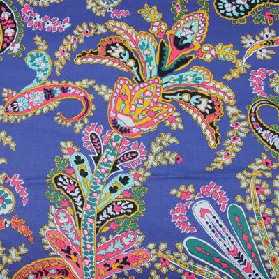 color 13 1 метр хлопок ткань с цветочным принтом ручной работы DIY одежды платье детская одежда хлопок T530 - Цвет: color 13