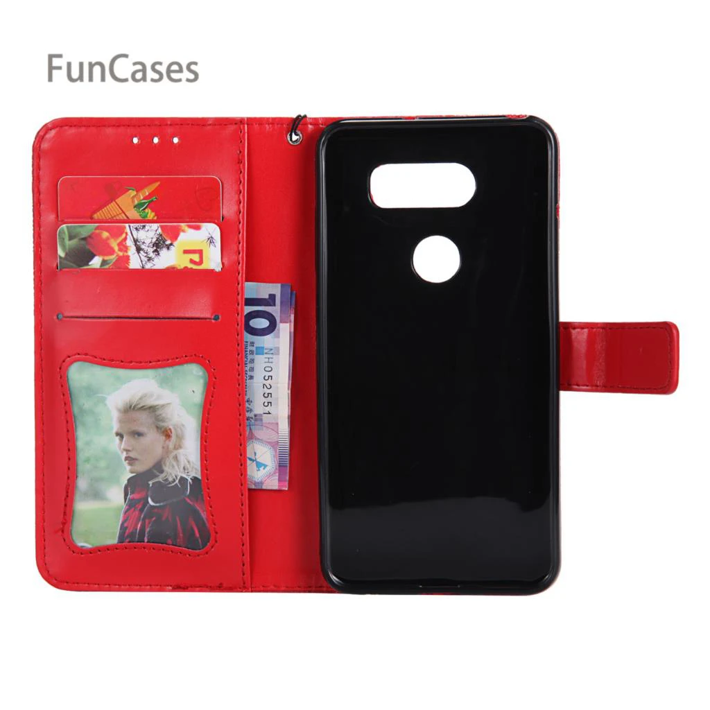 3D Vine Flip Case sFor Funda LG V30 PU Leather Back Cover Transparent Phone Telephone Accessories Deloque | Мобильные телефоны и