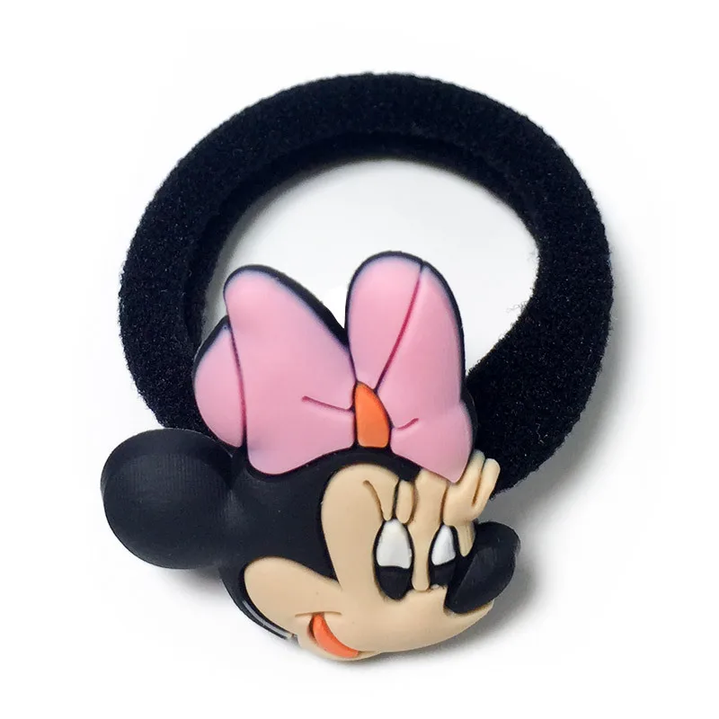 2 шт. disney Микки Мышь Детская резинка для волос Головные уборы подарки для девочек Мультяшные волосы кольцо круг кукла аксессуары косметические резинкой