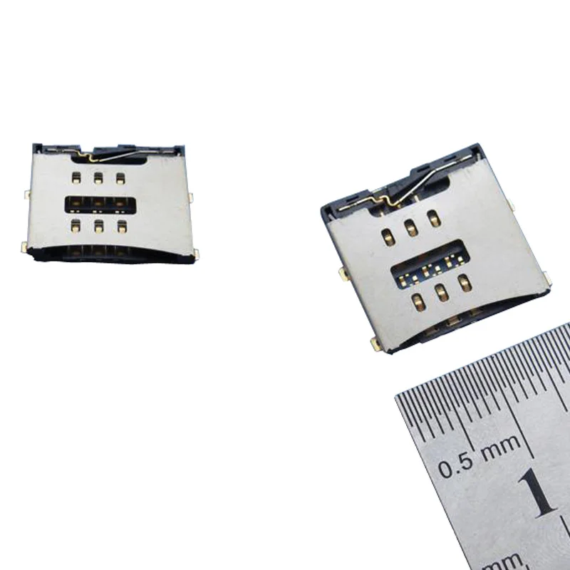 Новый высококачественный коннектор кард ридера для sim карты разъем iphone 4 4S 5 5S 5C 6